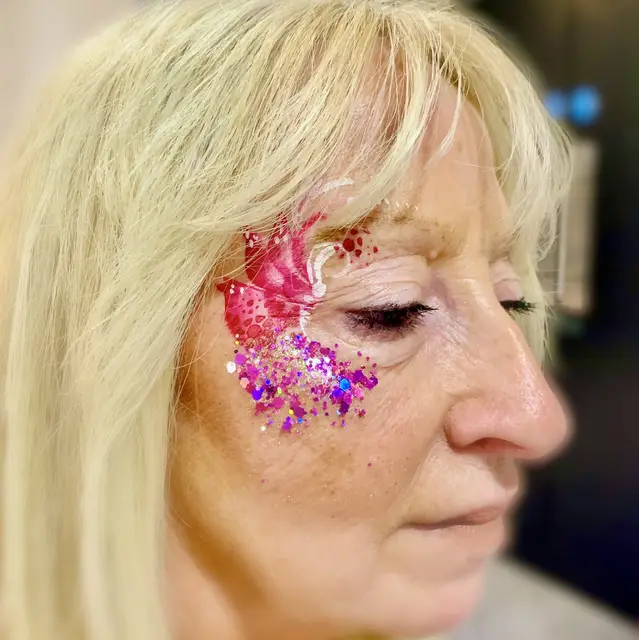 Glitter bar — portfolio example by Mika Face Painting