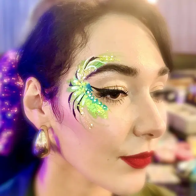 Glitter bar — portfolio example by Mika Face Painting