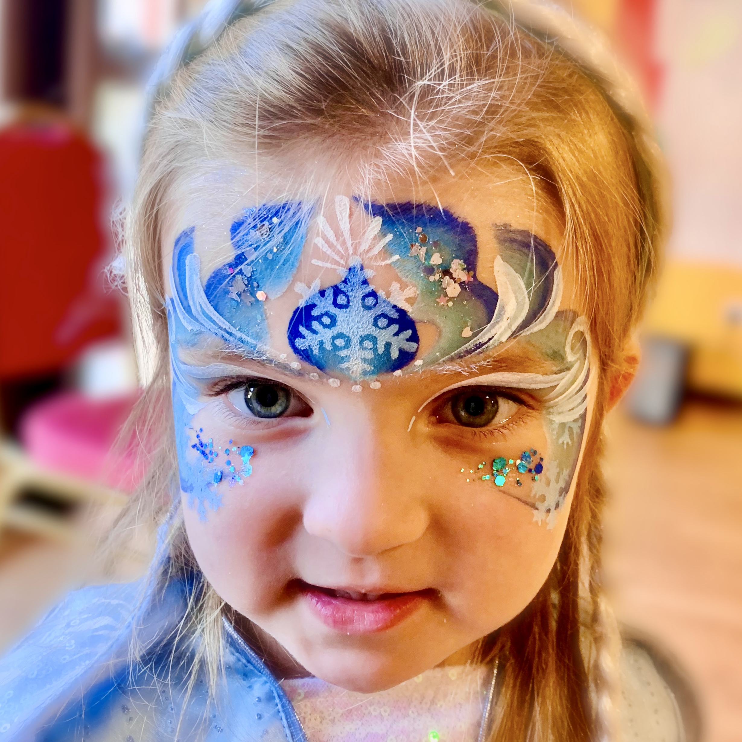 Princess face painting for children's party in Altrincham